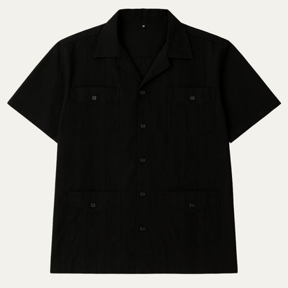 Relaxed Fit Linen Casual Shirt for Men