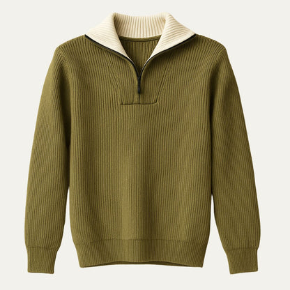 Warm Quarter Zip Men's Fleece Jacket - OutfitLondon
