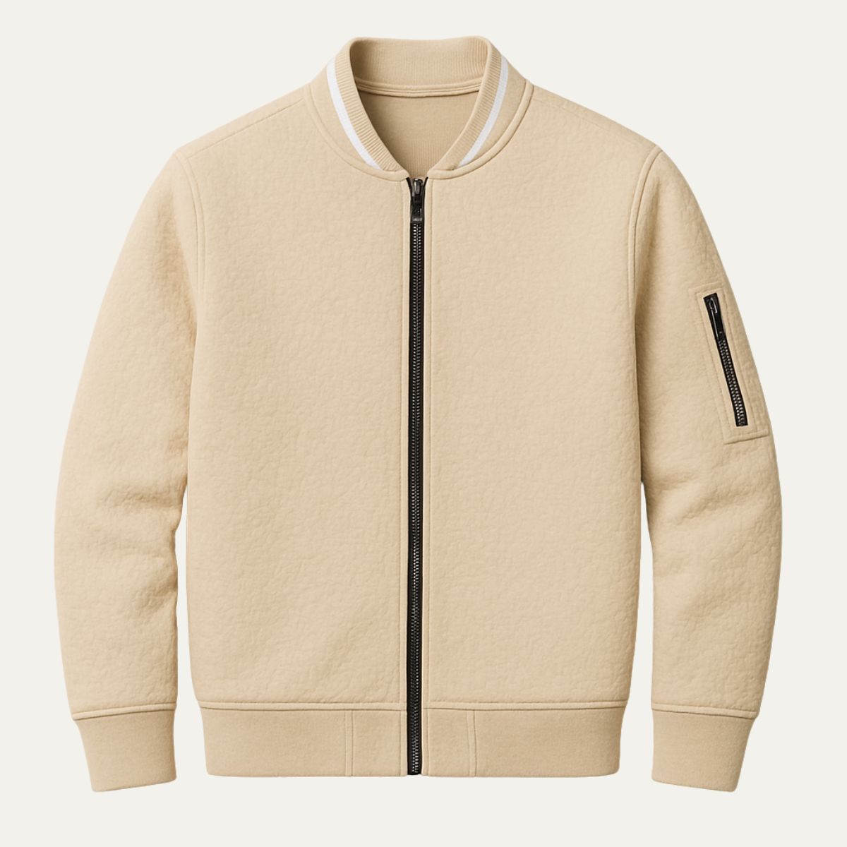 Classic Zip Up Knitted Cardigan - OutfitLondon