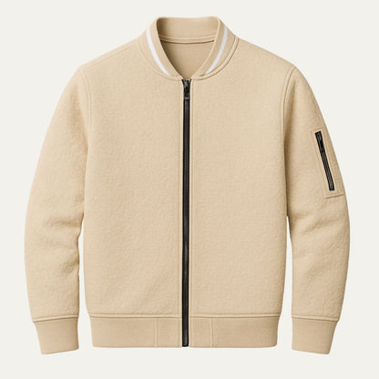 Classic Zip Up Knitted Cardigan - OutfitLondon