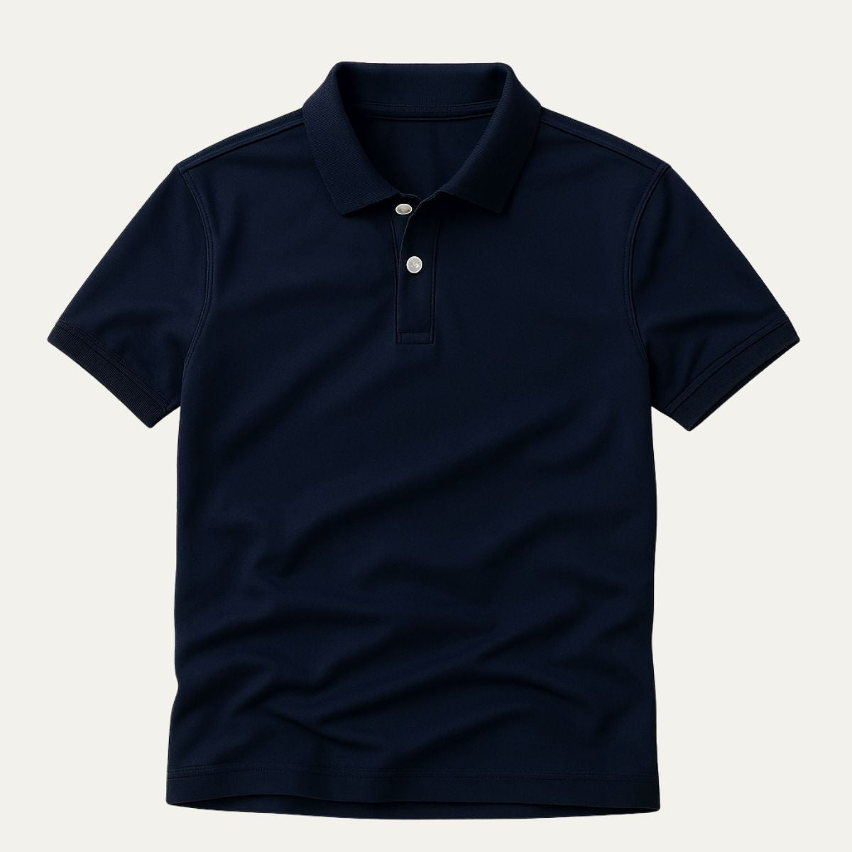 Classic Dark Blue Polo Shirt for Men - OutfitLondon