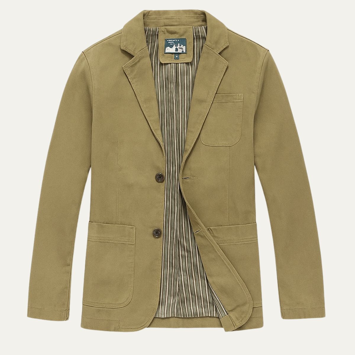 Classic Men's Cotton Jacket with Pockets