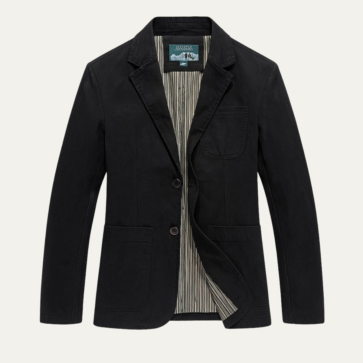 Relaxed Fit Men's Classic Cotton Blazer