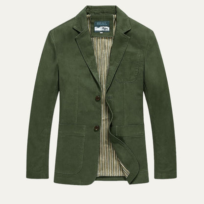 Classic Men's Cotton Jacket with Pockets - OutfitLondon