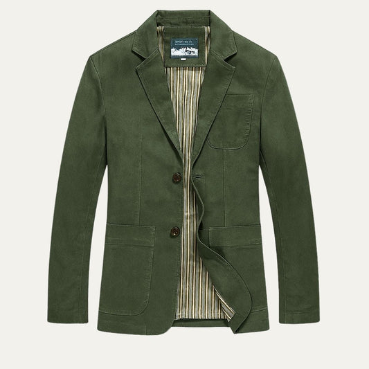 Classic Men's Cotton Jacket with Pockets - OutfitLondon