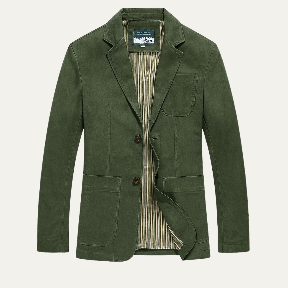Relaxed Fit Men's Classic Cotton Blazer