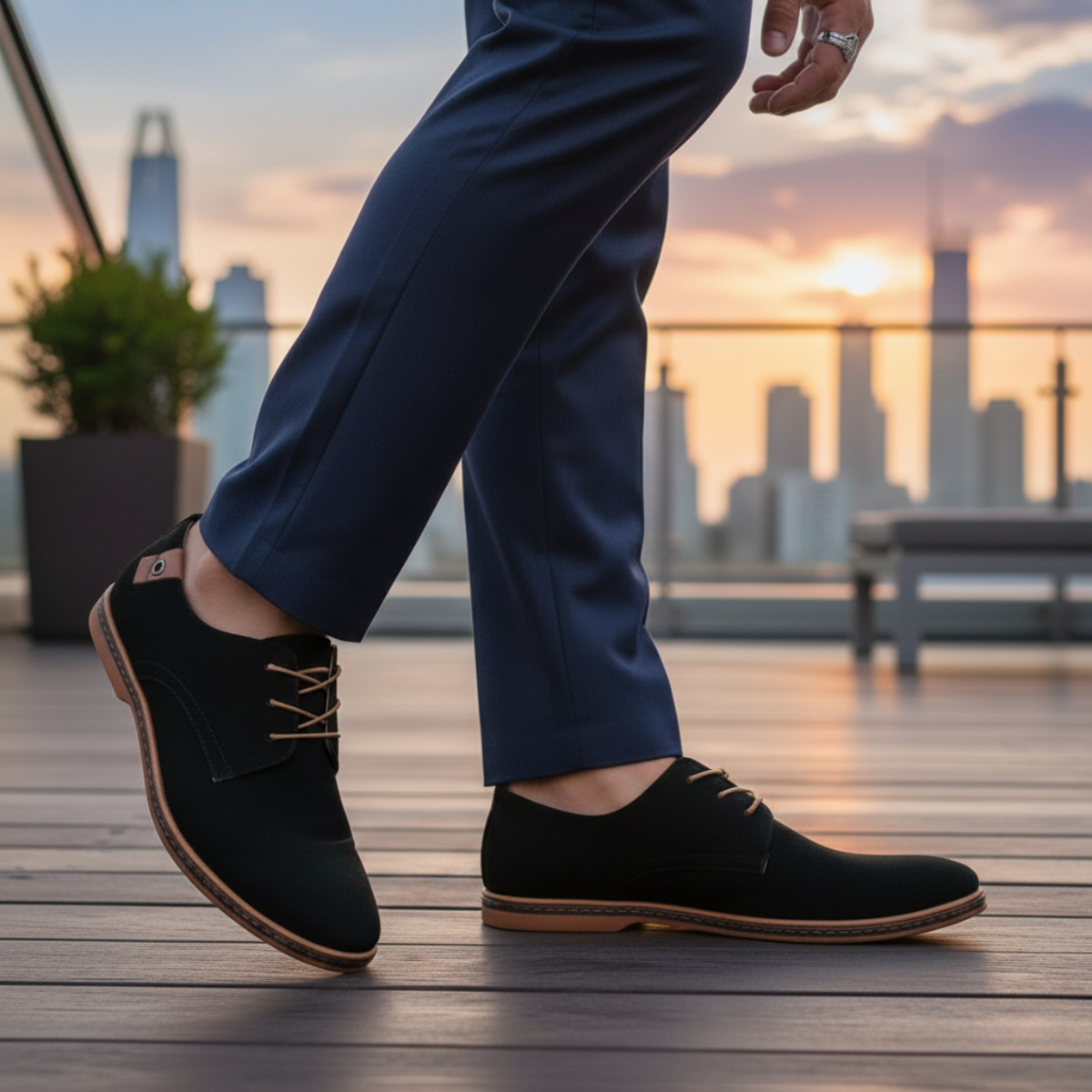 Luxury Suede Derby Style Shoes