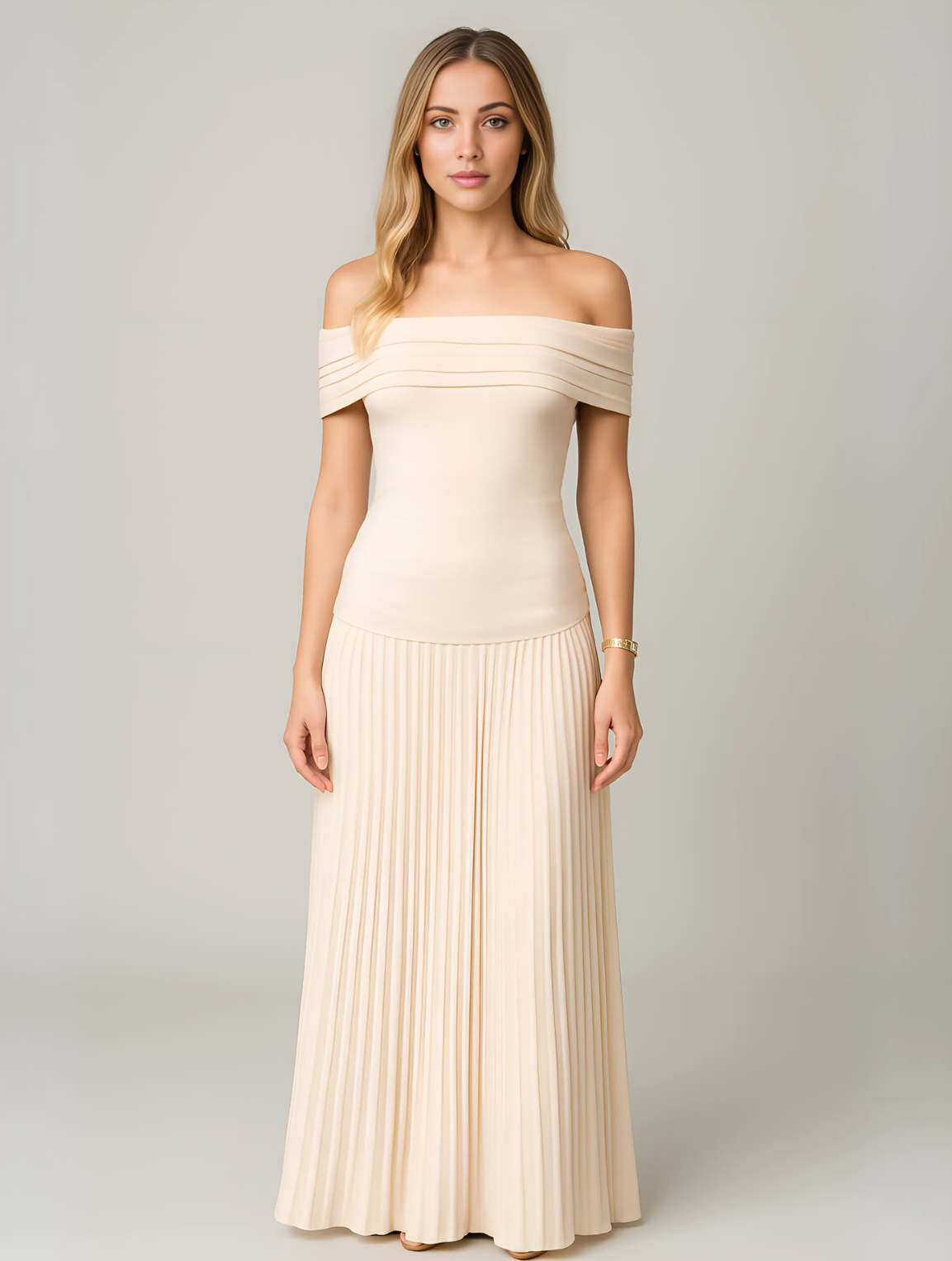 Elegant Sleeveless Evening Gown Dress - OutfitLondon