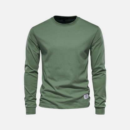 Comfortable Fall Crew Neck Tee for Men