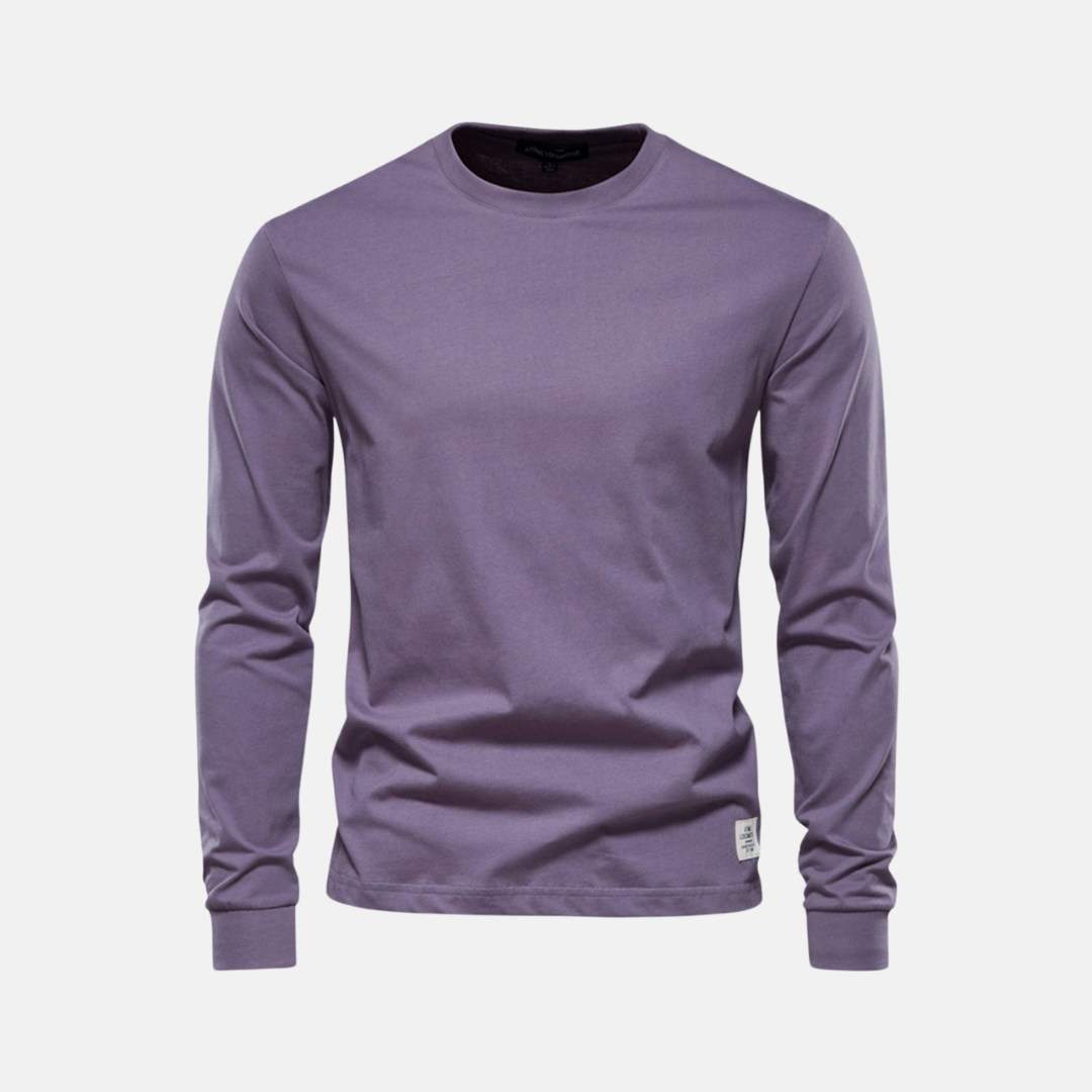 Men's Simple Basic Long Sleeve T-Shirt