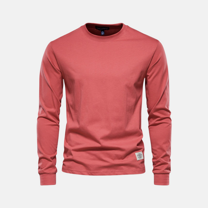Men's Simple Basic Long Sleeve T-Shirt