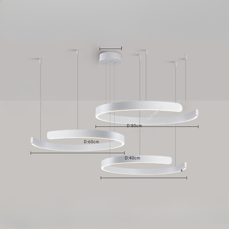 Round LED Ceiling Lamp Warm White Light Fixture