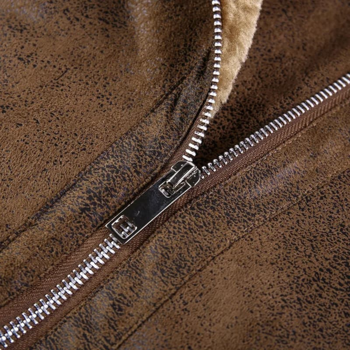 Men's Synthetic Leather Motorcycle Jacket