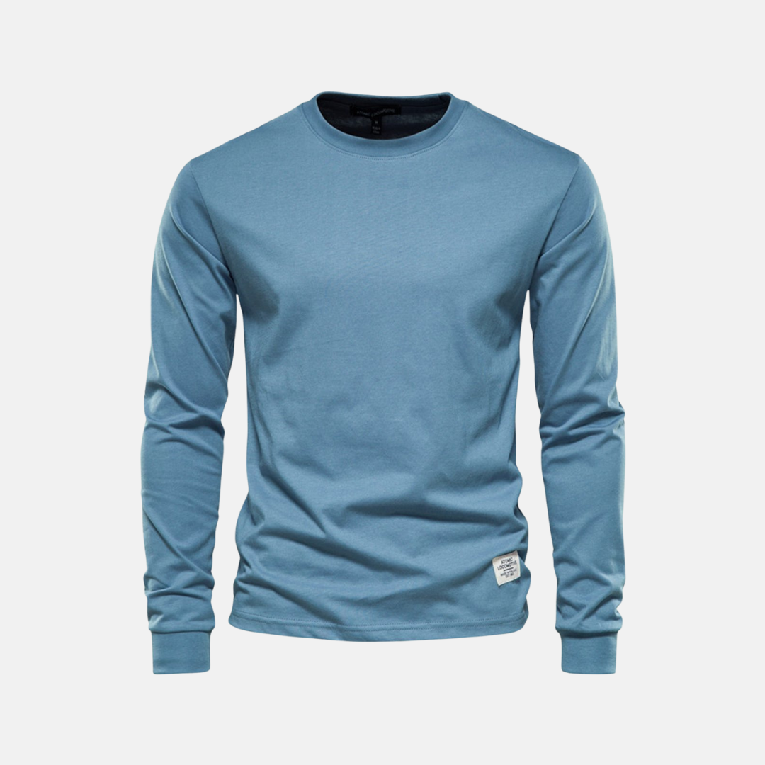 Comfortable Fall Crew Neck Tee for Men