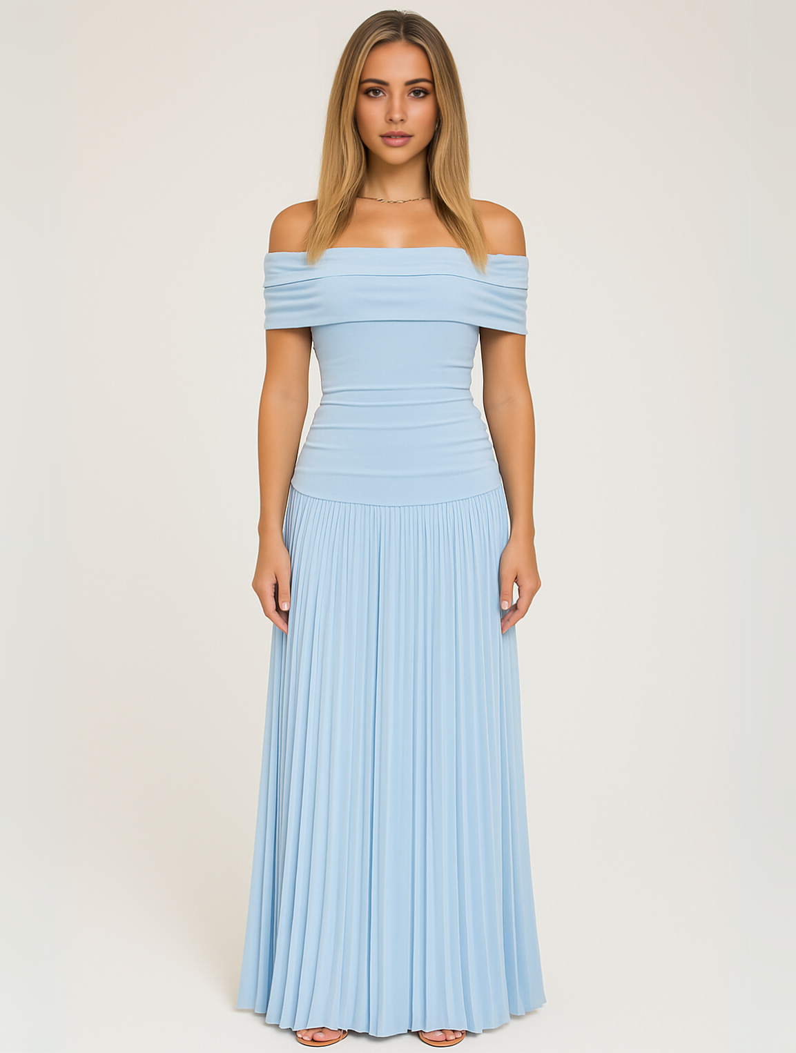 Elegant Sleeveless Evening Gown Dress