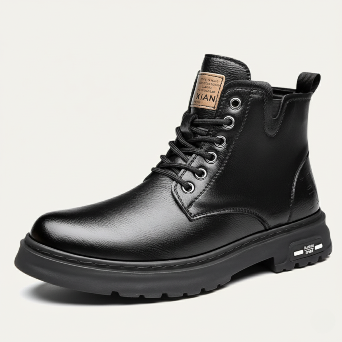 Stylish Men's Waterproof Leather Ankle Boots
