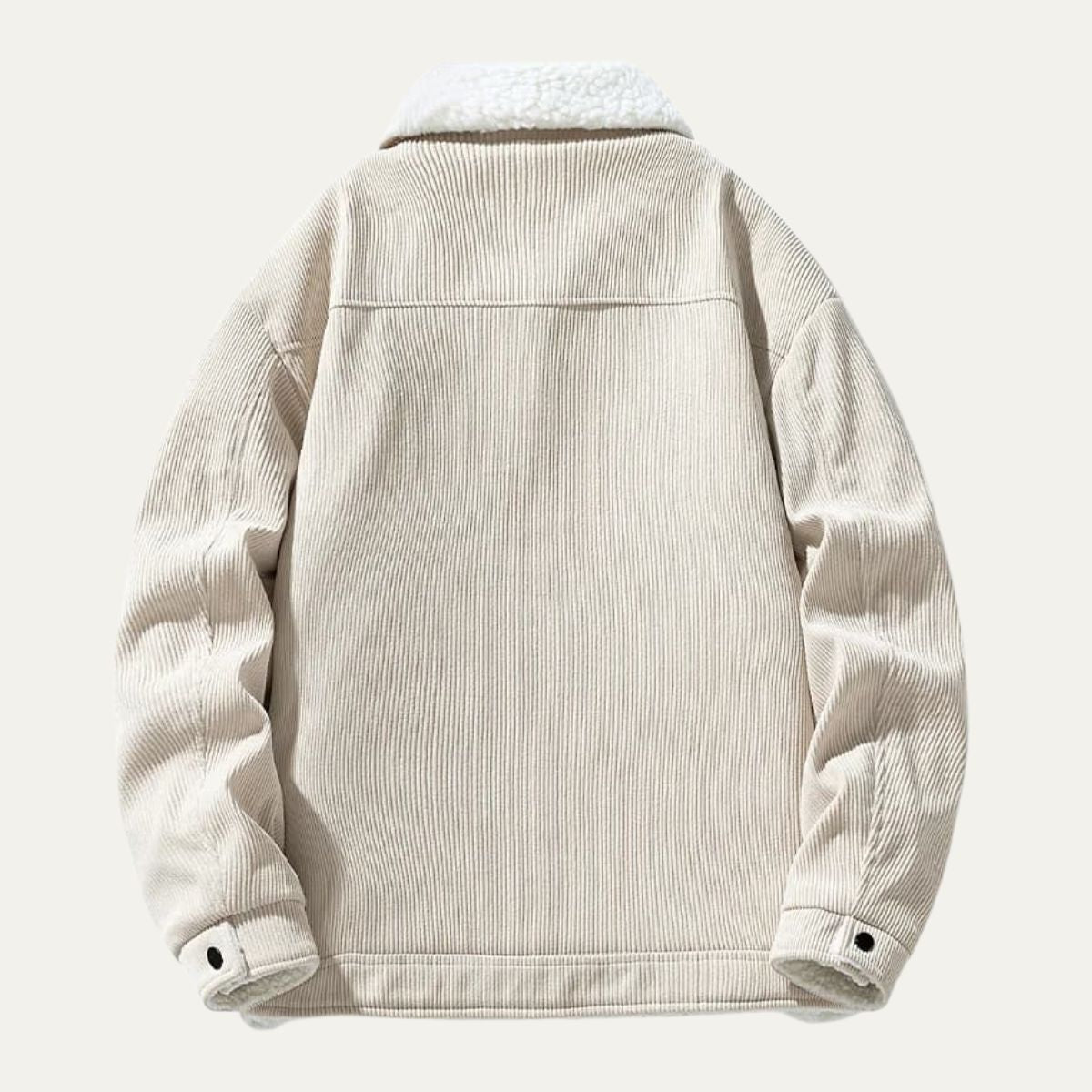 Warm Plush Lined Denim Trucker Jacket