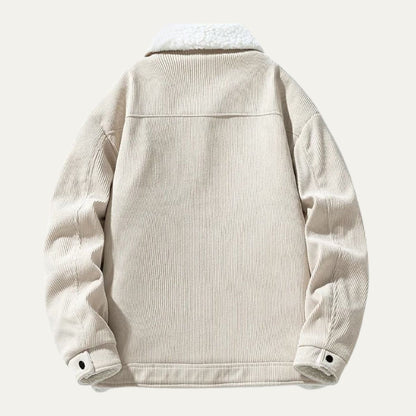 Warm Plush Lined Denim Trucker Jacket