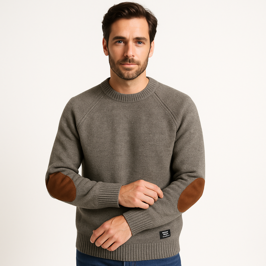 Simple Men's Crew Neck Pullover - OutfitLondon