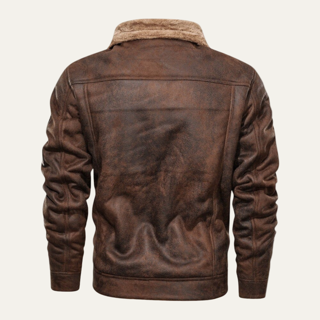 Luxury Suede Leather Biker Jacket for Men