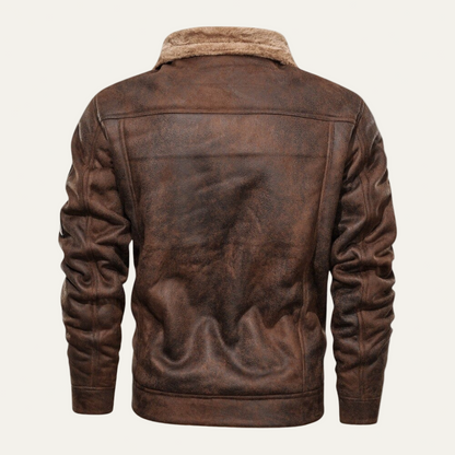 Luxury Suede Leather Biker Jacket for Men