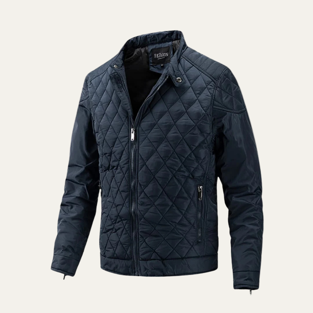 Men's Warm Padded Quilted Parka Jacket