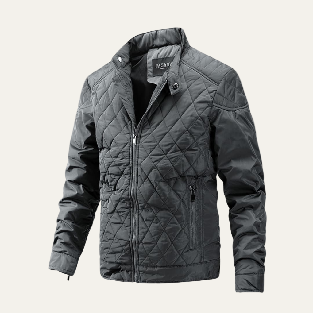 Men's Warm Padded Quilted Parka Jacket