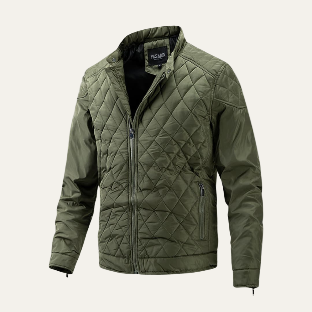 Men's Warm Padded Quilted Parka Jacket