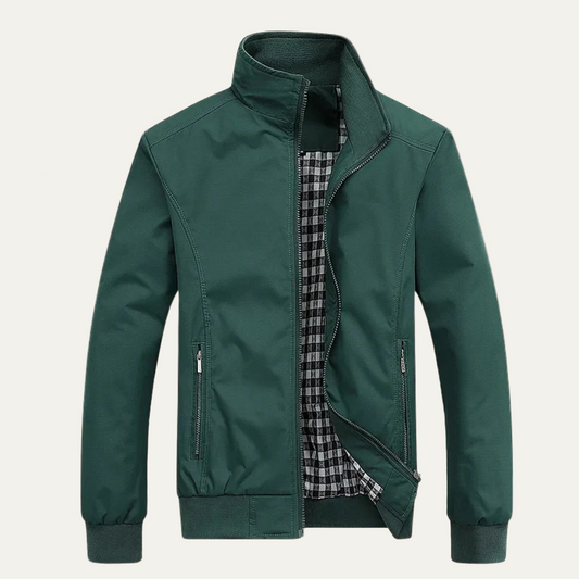 Waterproof Men's High Collar Zip Up Jacket - OutfitLondon