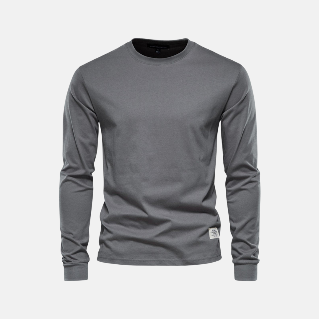 Comfortable Fall Crew Neck Tee for Men
