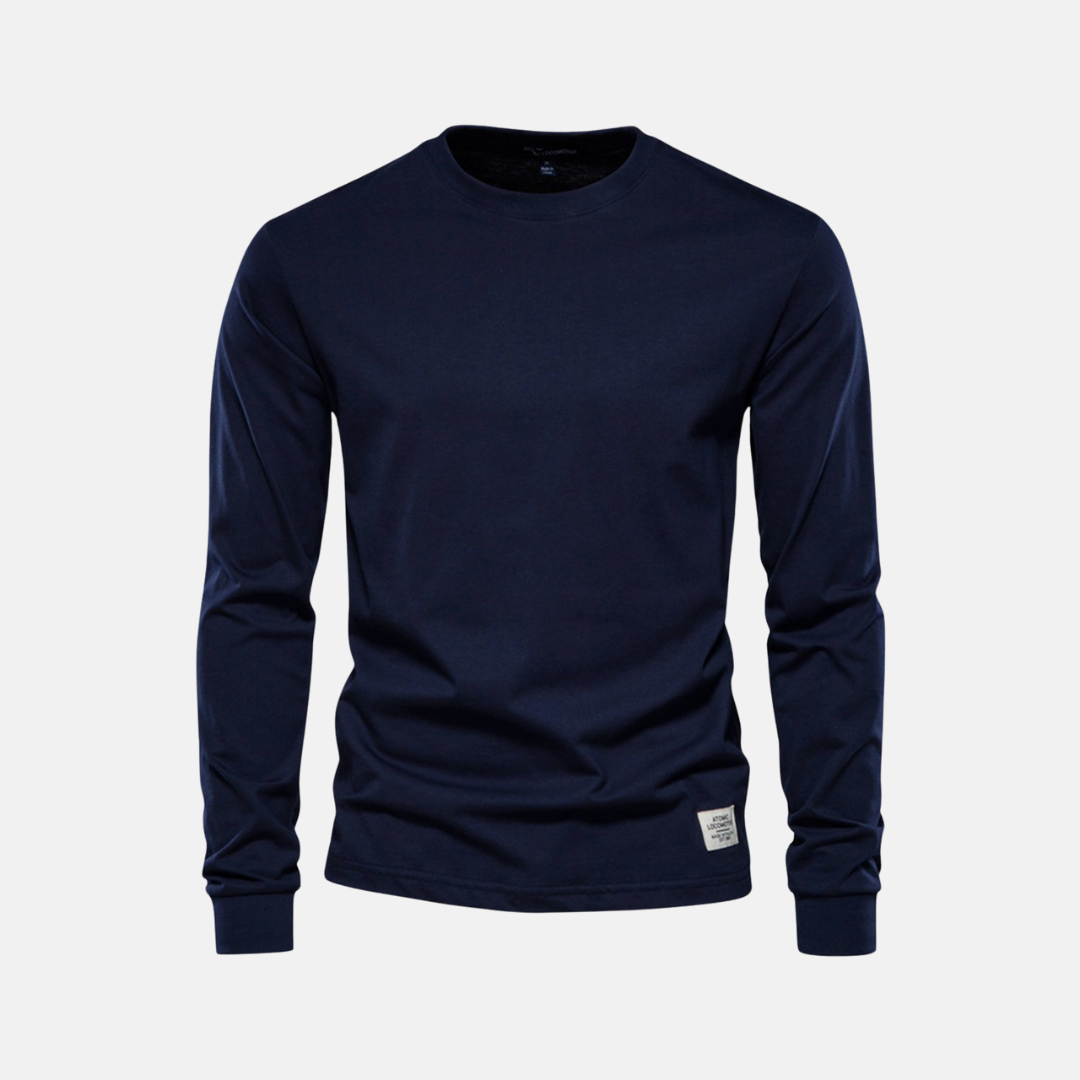 Comfortable Fall Crew Neck Tee for Men