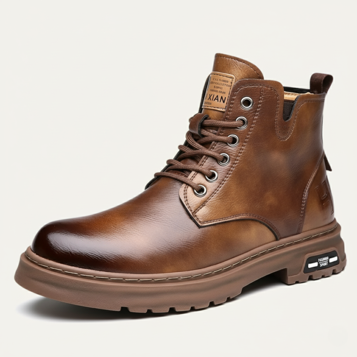 Stylish Men's Waterproof Leather Ankle Boots - OutfitLondon