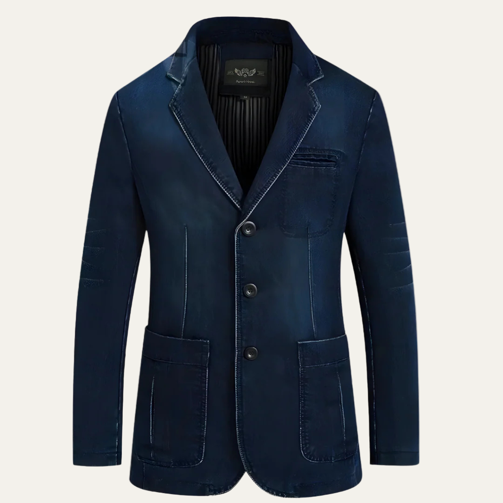 Men's Classic Relaxed Fit Denim Jacket - OutfitLondon