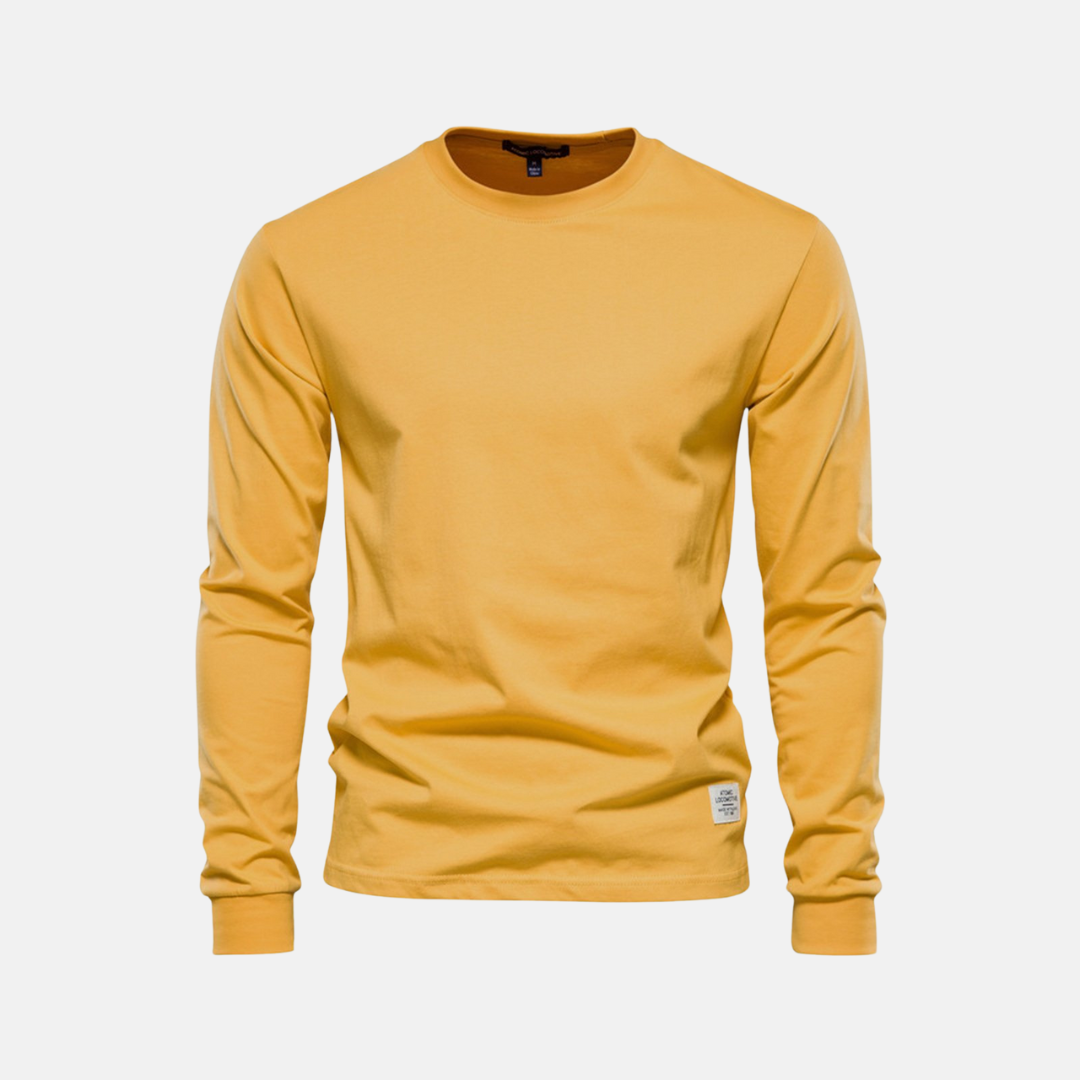 Comfortable Fall Crew Neck Tee for Men