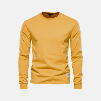 Comfortable Fall Crew Neck Tee for Men
