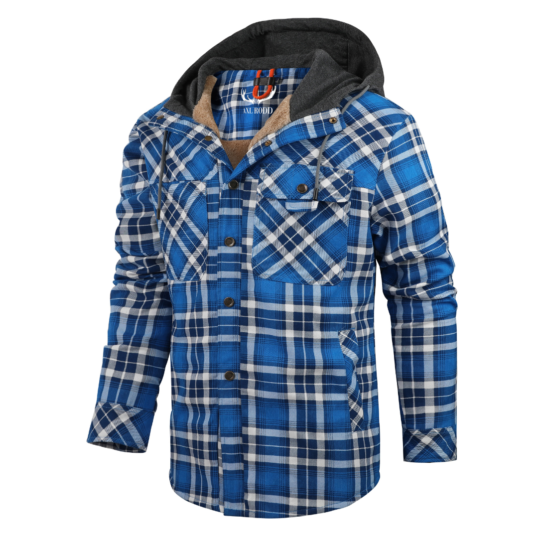 Warm Plaid Hooded Fleece Jacket