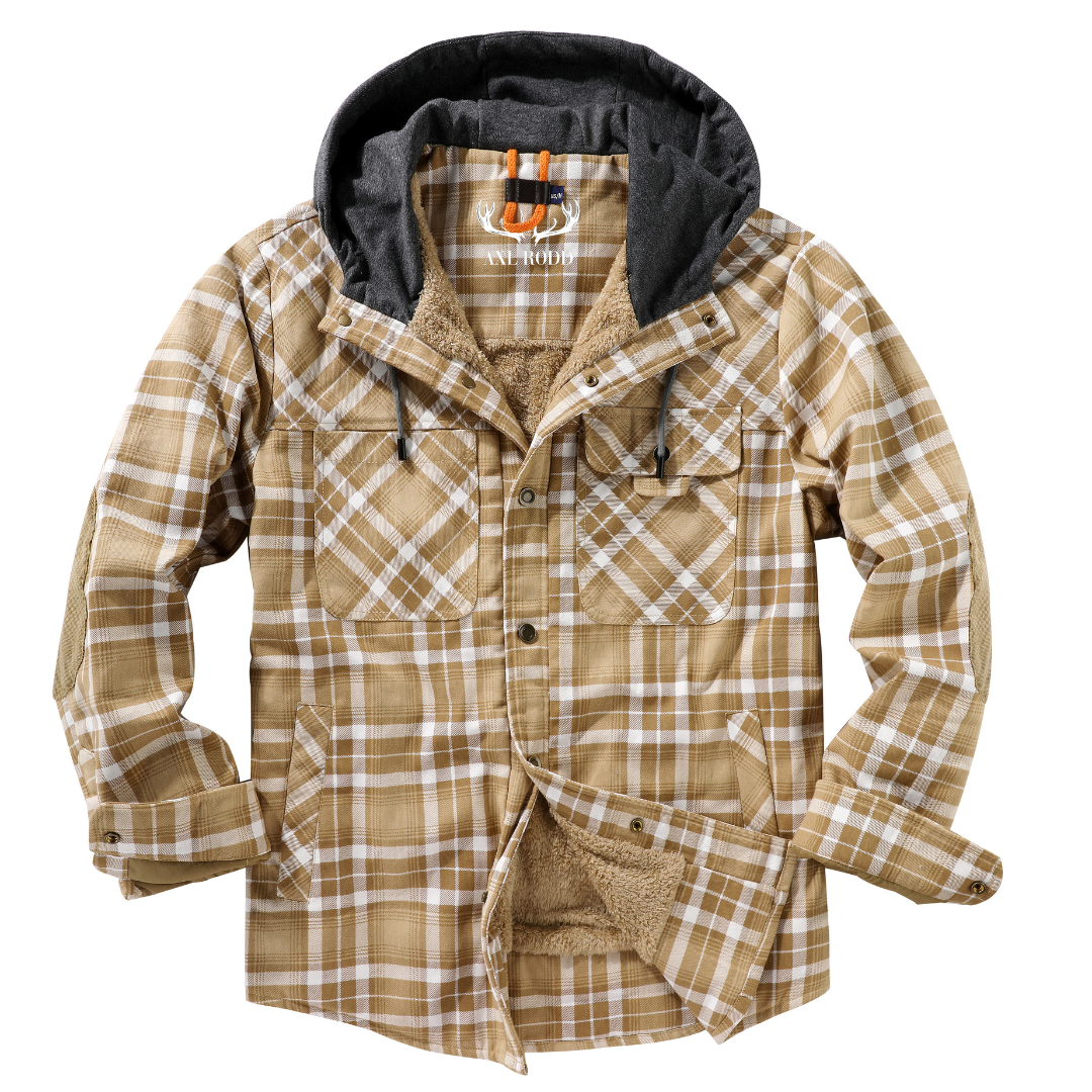 Warm Plaid Hooded Fleece Jacket
