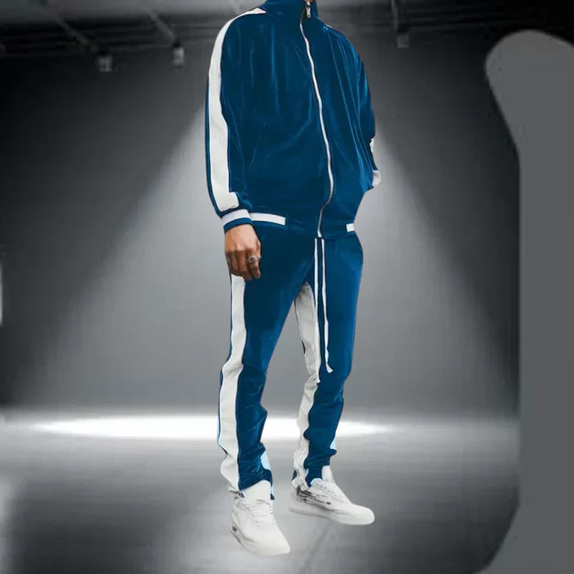Luxury Men's Soft Full-Zip Tracksuit - OutfitLondon