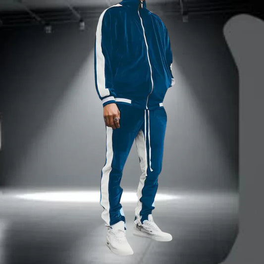 Luxury Men's Soft Full-Zip Tracksuit - OutfitLondon
