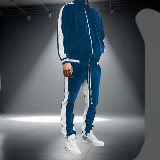 Comfortable Men's 2-Piece Fleece Tracksuit Set - OutfitLondon