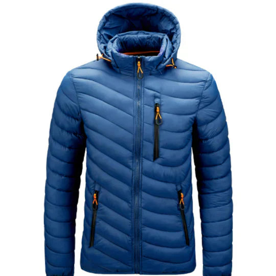 Men's Quilted Puffer Jacket: Cozy & Fashionable