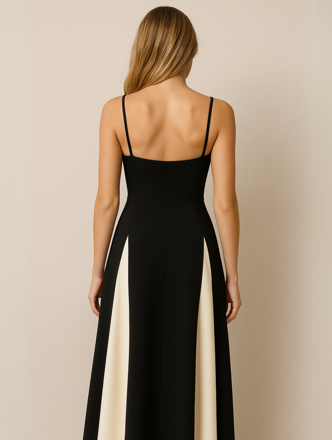 Chic Black White Shift Dress