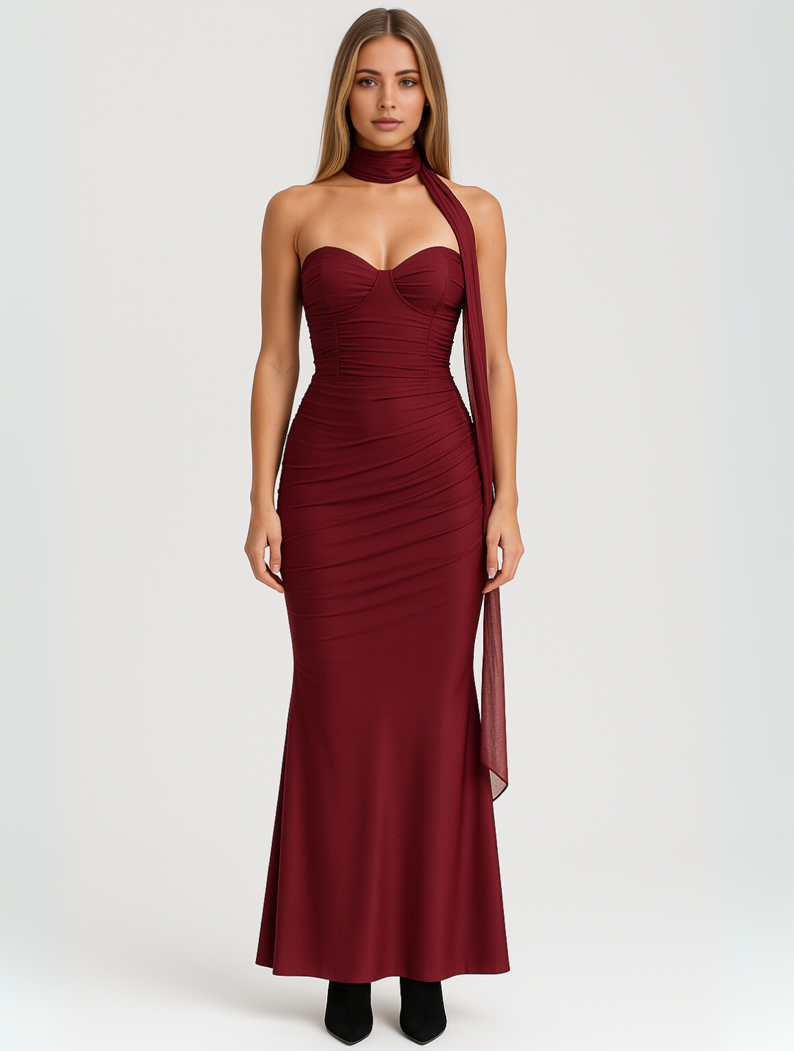 Chic Cold Shoulder Choker Dress