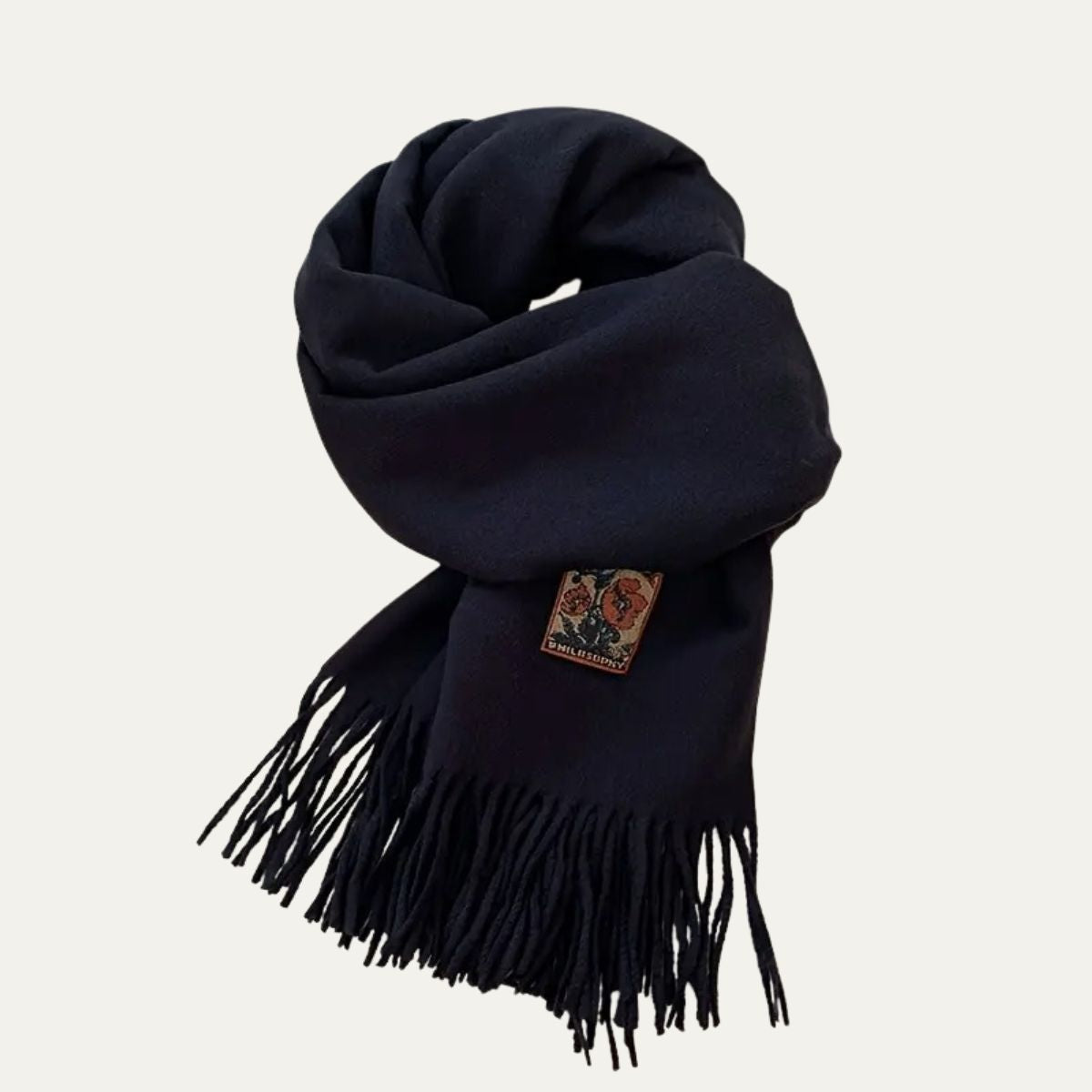 Soft Black Men's Cashmere Wool Scarf - OutfitLondon