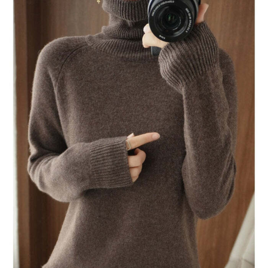 Women's Classic Crew Neck Long Sweater