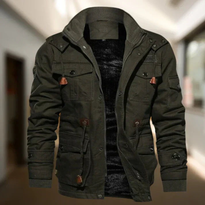 Tough Military Style Hooded Jacket