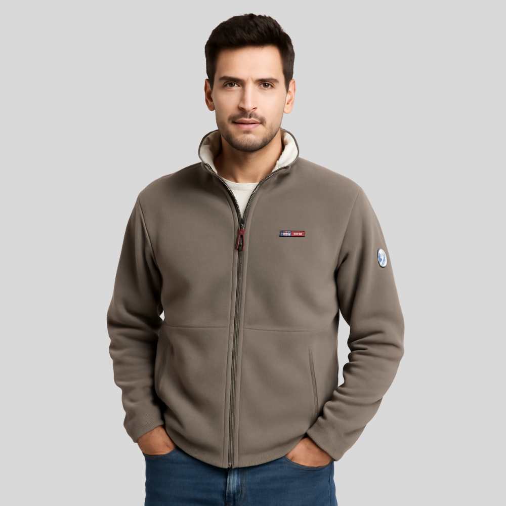 Warm Comfortable Fleece Mens Jacket - OutfitLondon