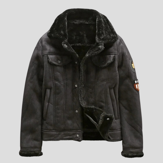 Leather Casual Motorcycle Jacket - OutfitLondon