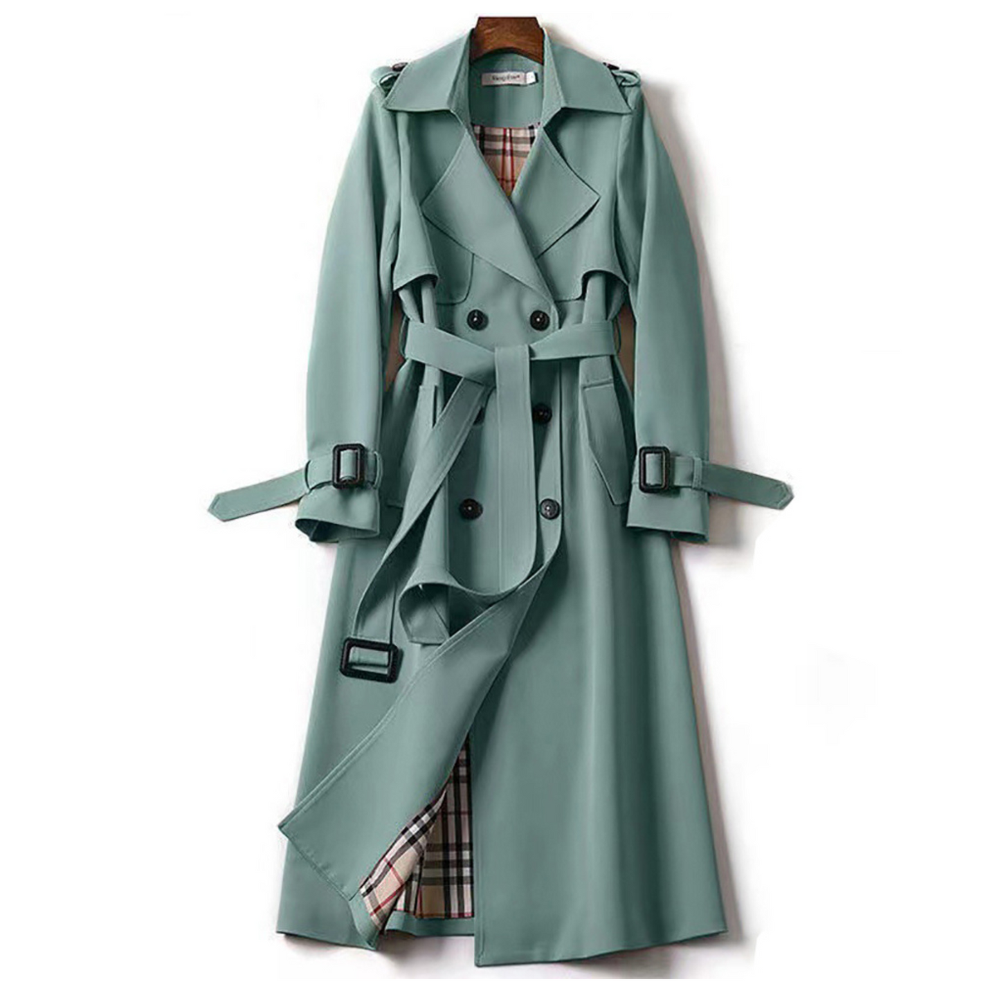 Classic Waterproof Trench Coat with Belt