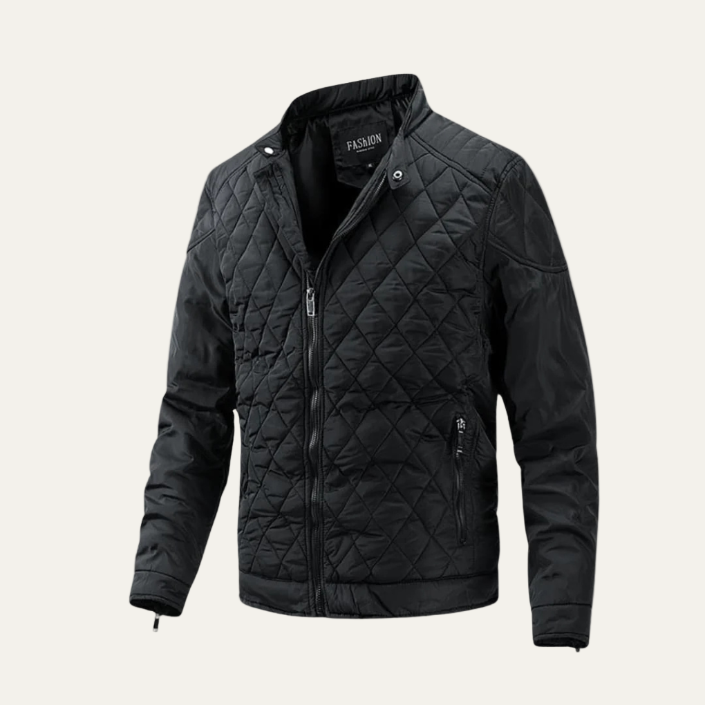 Men's Warm Padded Quilted Parka Jacket - OutfitLondon
